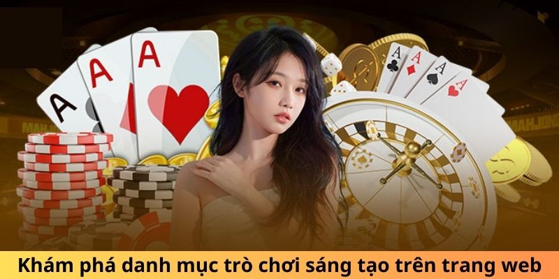 Khám phá danh mục trò chơi sáng tạo trên trang web